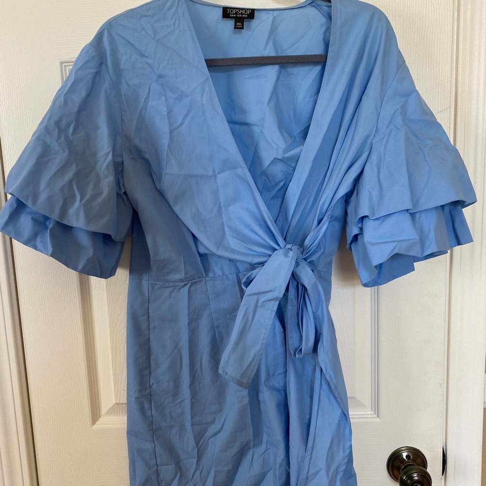 Powder blue jumpsuit from topshop. Worn once.